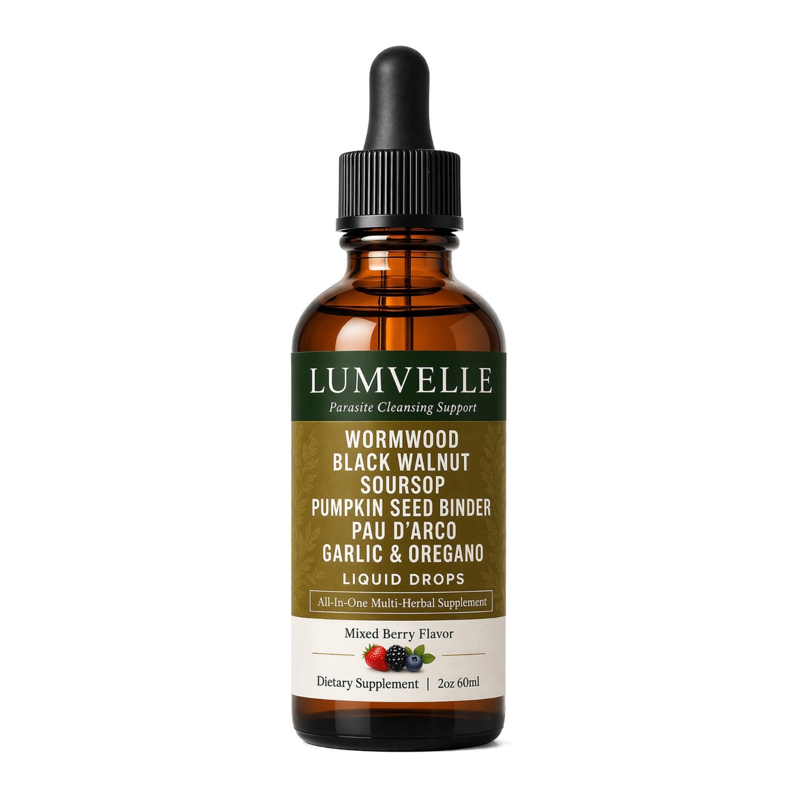 LUMVELLE Wild Harvested Wormwood Herbal Liquid Botanical Supplement Drops