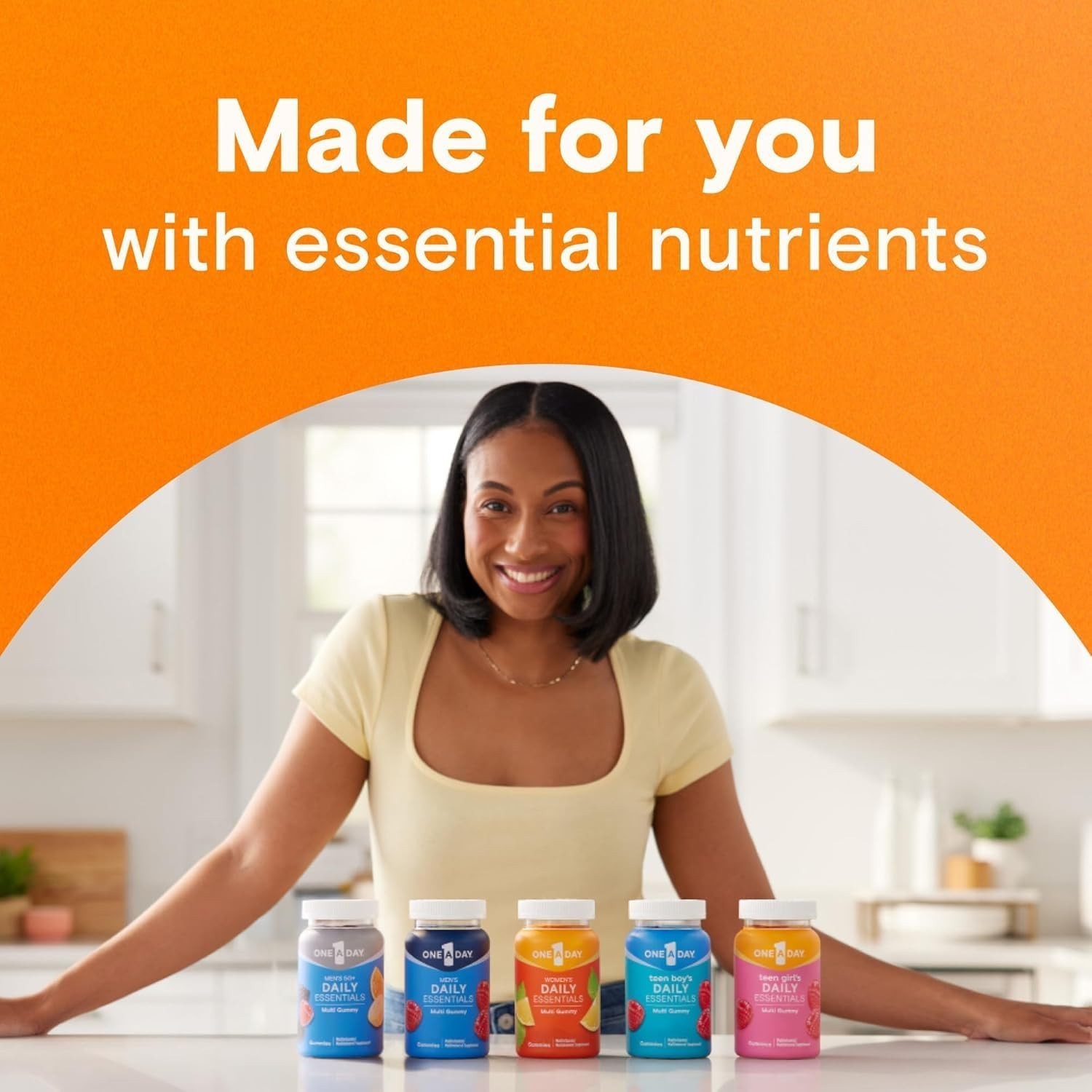 One A Day Women’s Daily Essentials Multivitamin 120 Count (Pack of 1), Lemonade