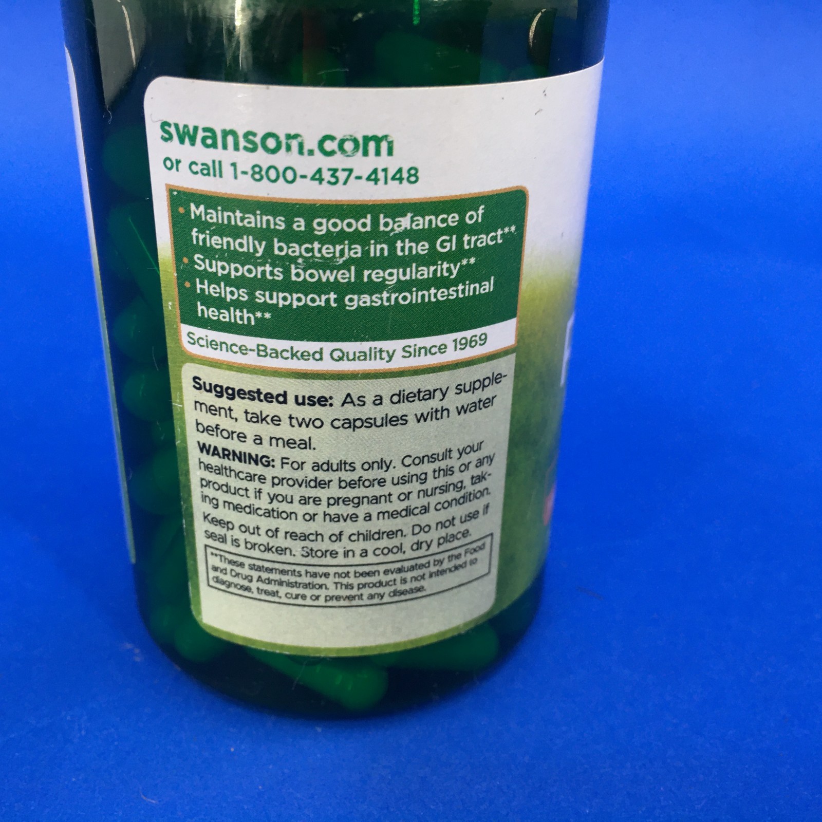 Swanson Probiotic For Daily Digestive Health 120 Capsules