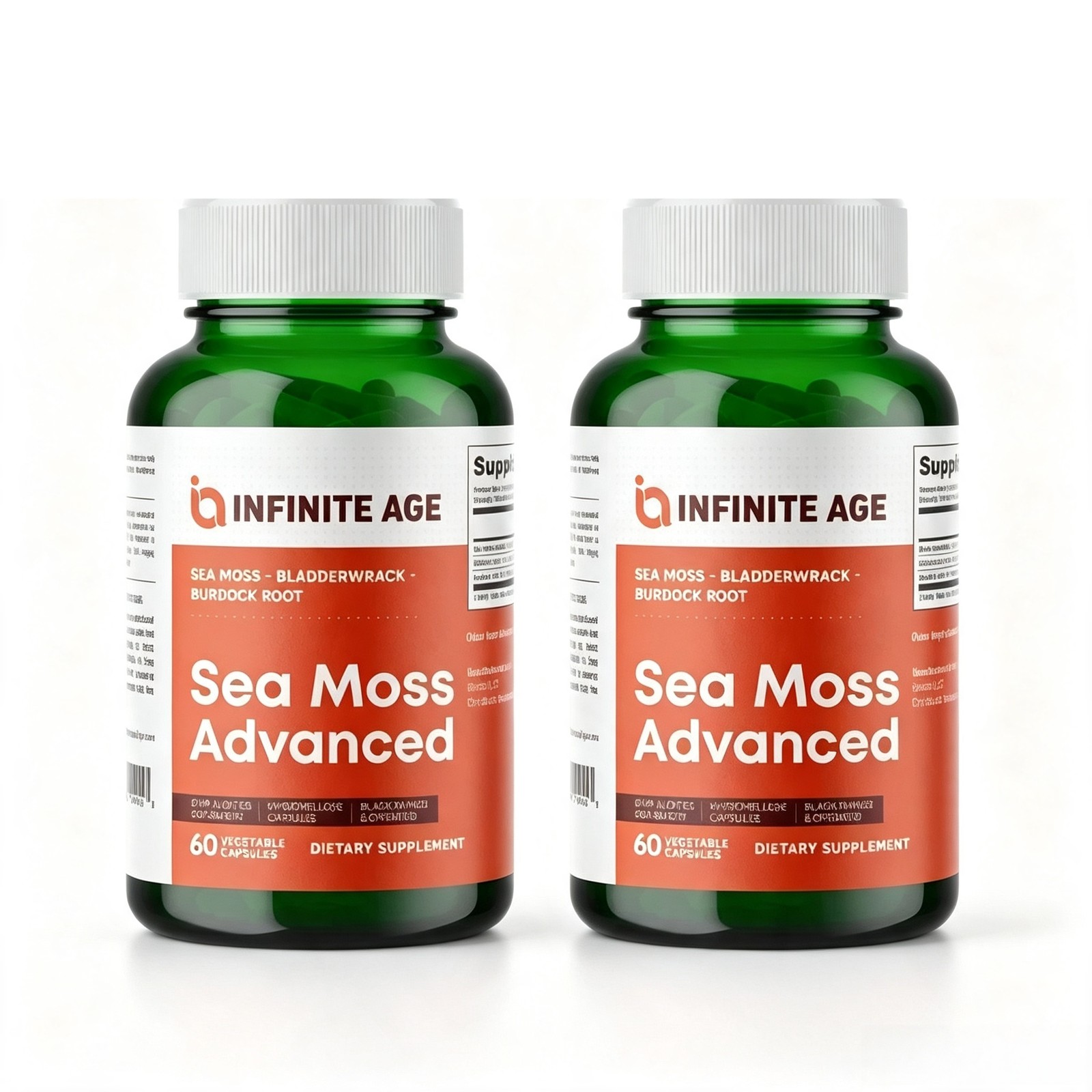 INFINITE AGE 1250mg Sea Moss Advanced Superfood, High-Potency, Vegan – (1-3Pack)