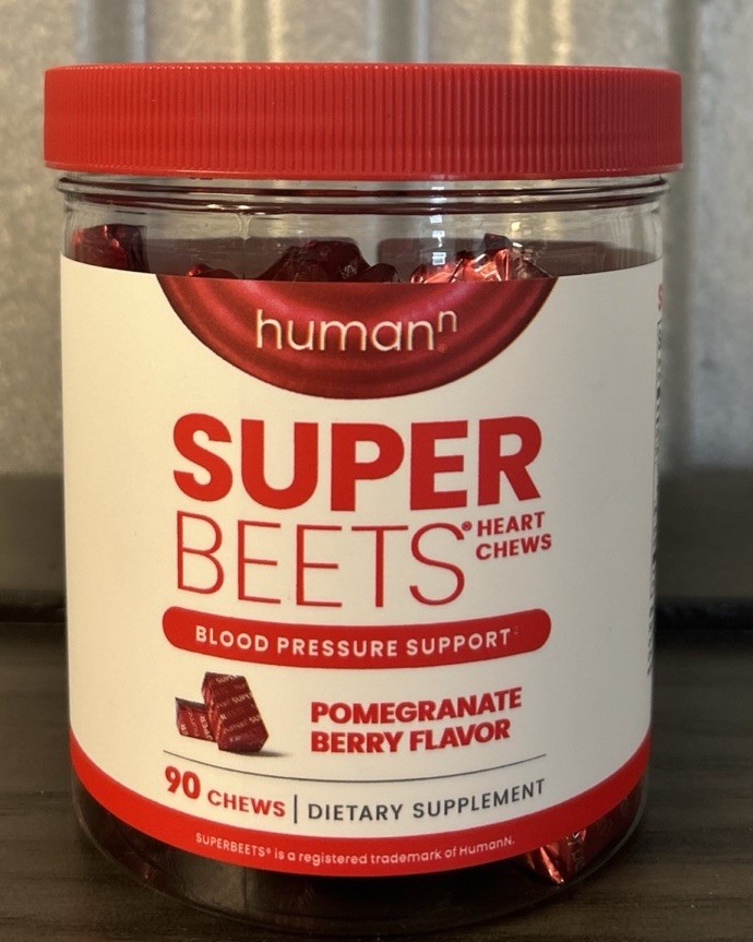 HumanN SuperBeets Heart Chews Pomegranate 180 Chews 90 Count Each X2