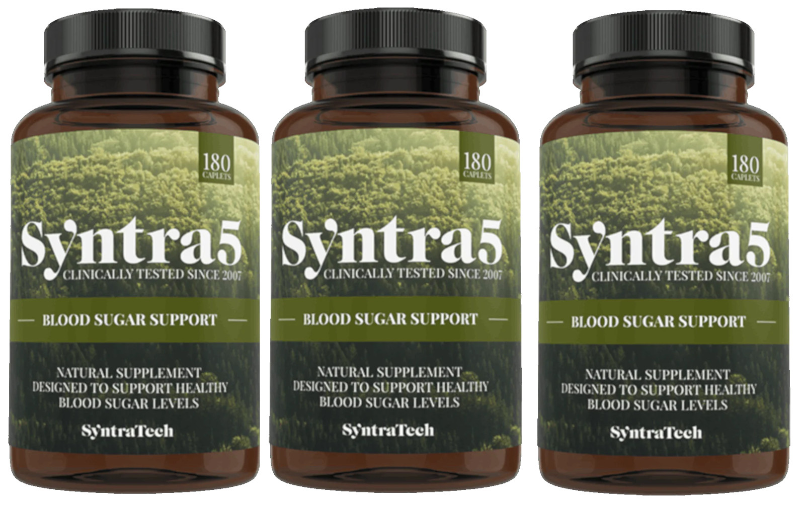 3 AUTHENTIC Syntratech Syntra5 Blood Sugar Support 540 Caplets Exp Date 11/2026!