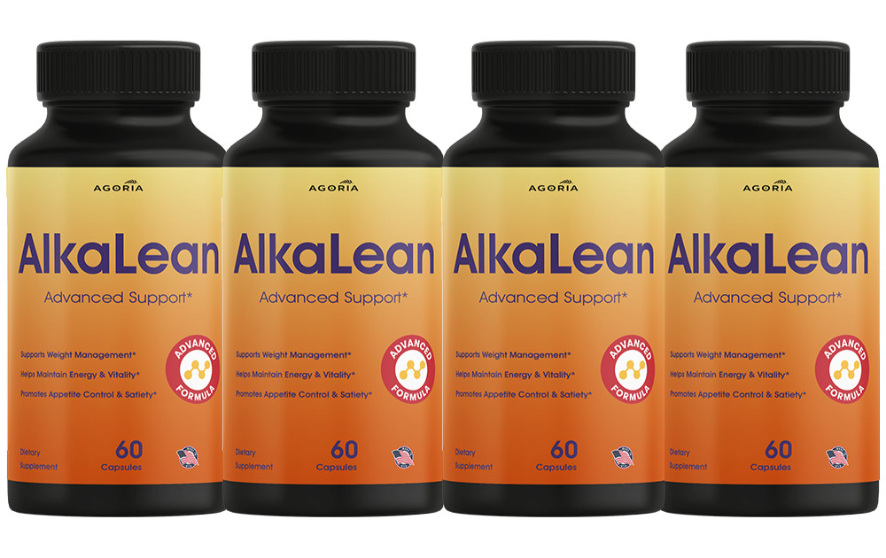 (4 Pack) Alkalean Capsules – Alkalean Advanced Formula Natural Blend Pills