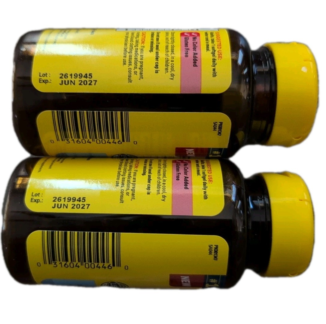 (2) Nature Made Superior Absorption Krill Oil 500 MG Astaxanthin Softgels 06/27