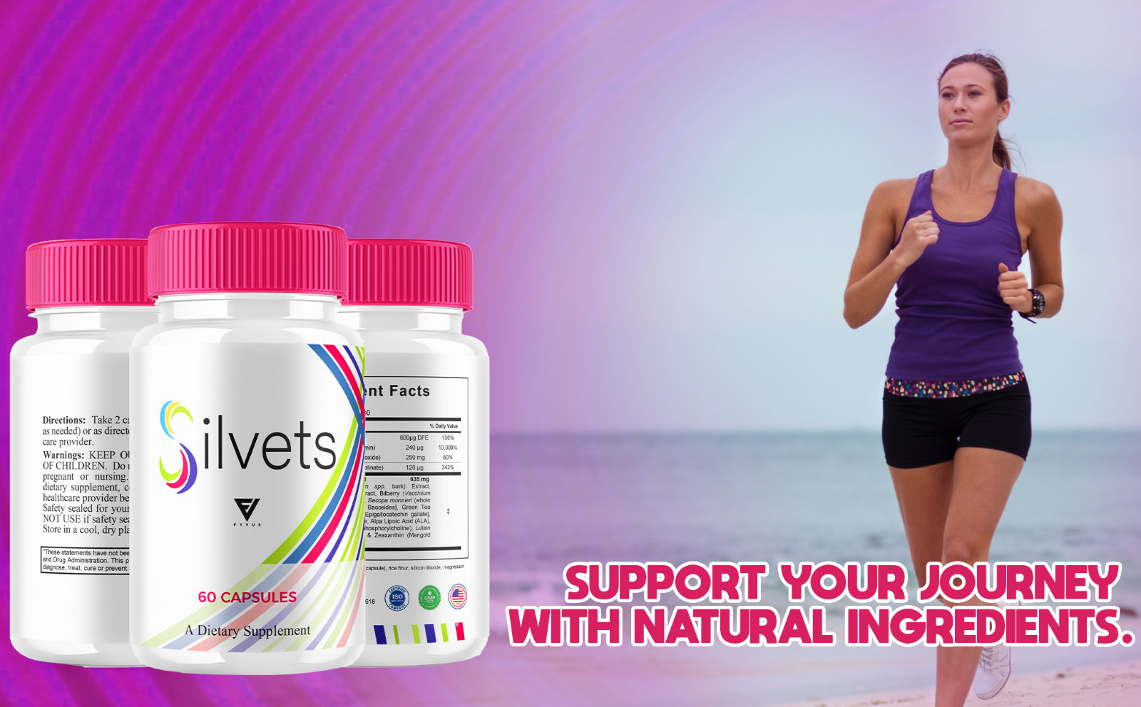 (5 Pack) Silvets Maximum Strength Supplement Silvetts Capsules (300 Capsules)