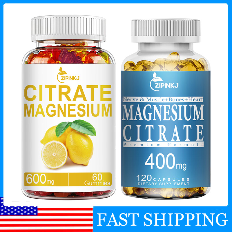 Magnesium Citrate Capsules Extra Strength High Absorption Magnesium Supplement