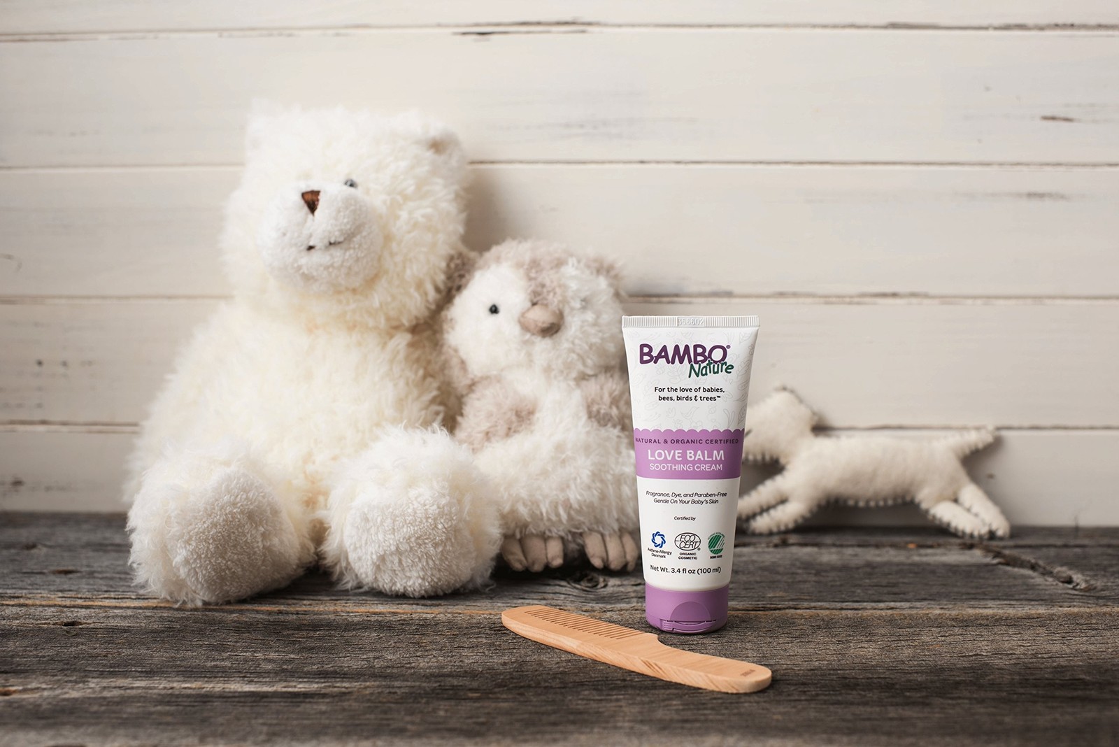 Bambo Nature Love Balm Soothing Cream, 3.4 fl oz Tube, 1 Count