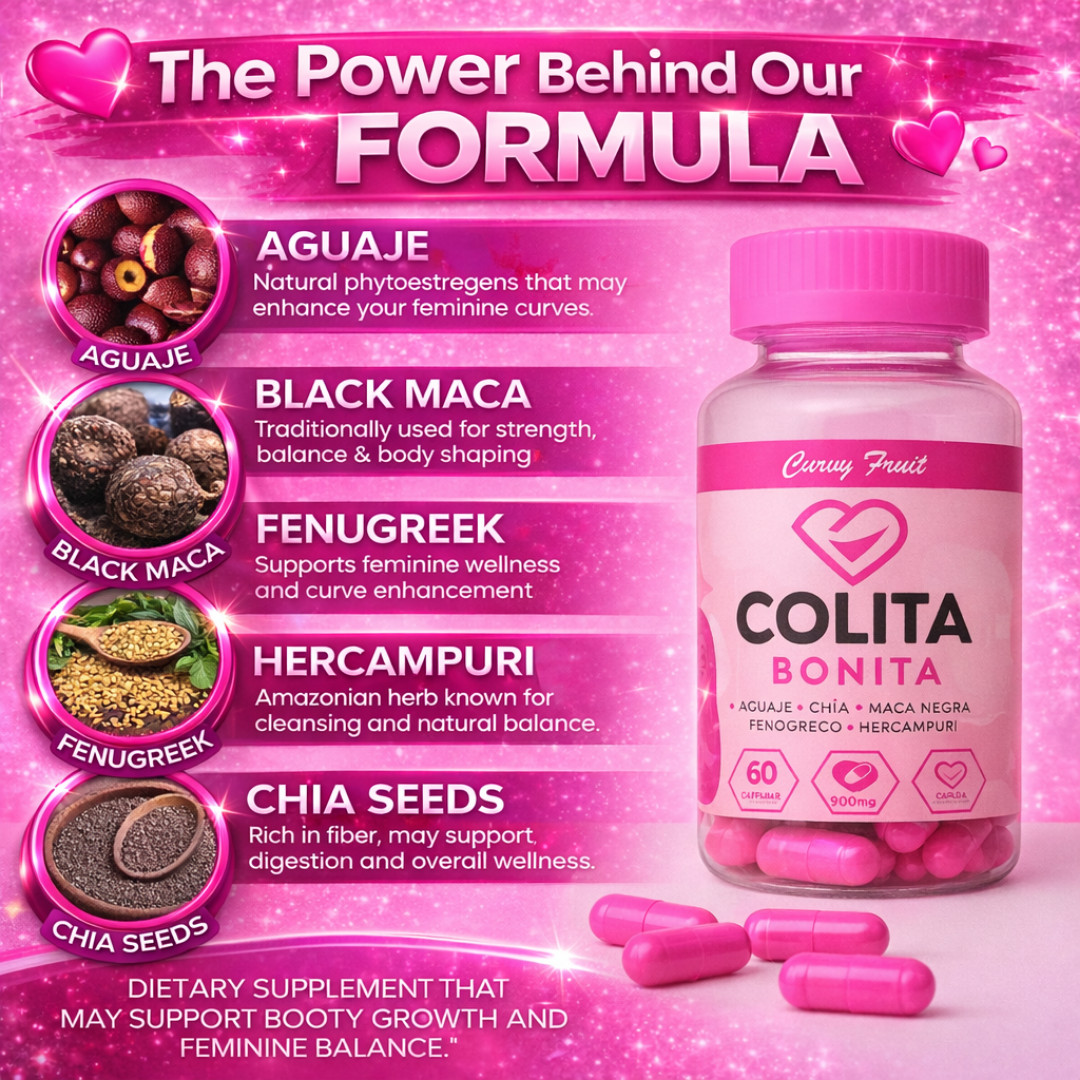BIGGER BUT T& Waist Sculpt: 100% Natural Aguaje, Black Maca & Fenugreek – 60 DAY