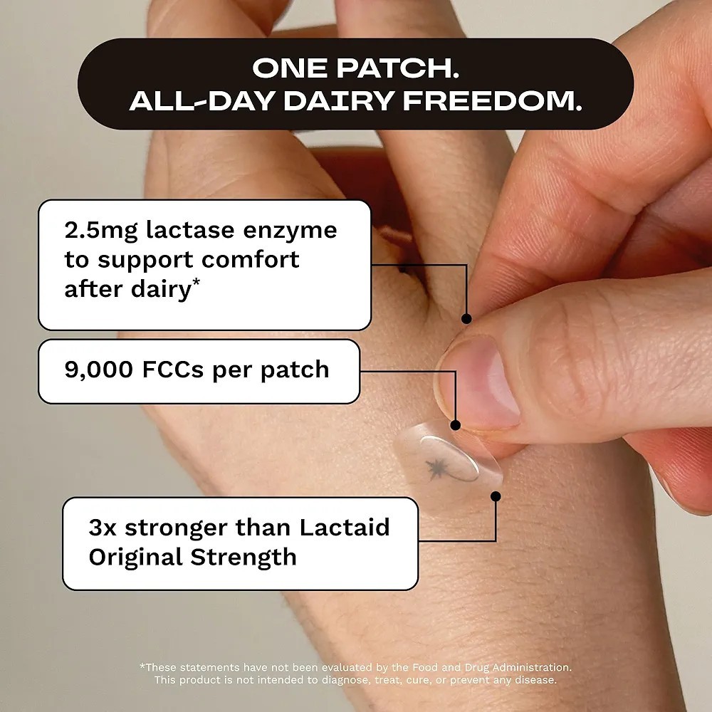BARRIERE Dear Dairy Lactose Relief Patches 36 Count Exp 01/2029 NEW Sealed