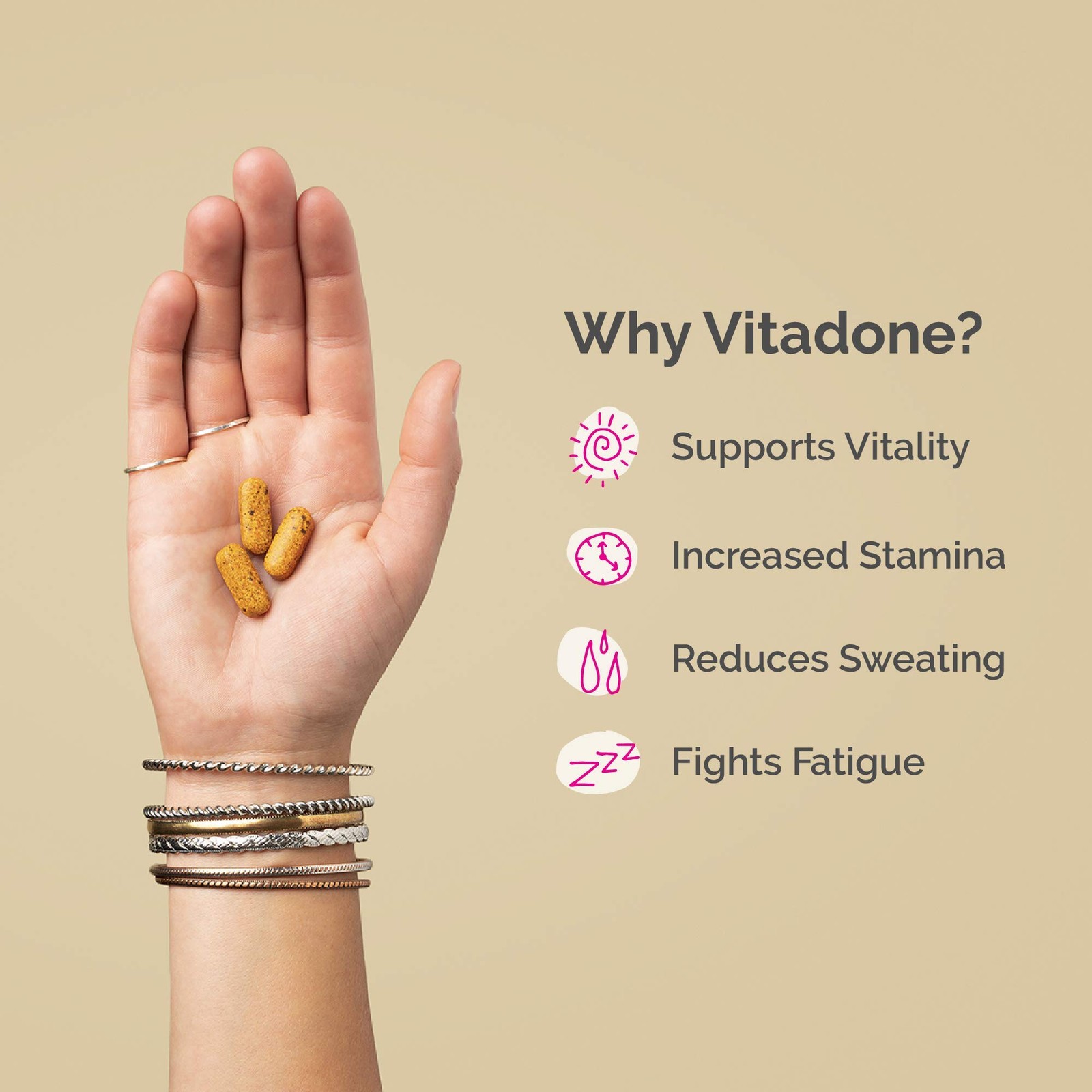 Vitadone is a Powerful Multivitamin Supplement to Fight 90 Count (Pack of 1)