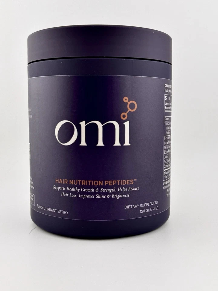 Omi – Peptide Gummies, Hair Nutrition Strength & Reduce Hair Loss 120 Gummies
