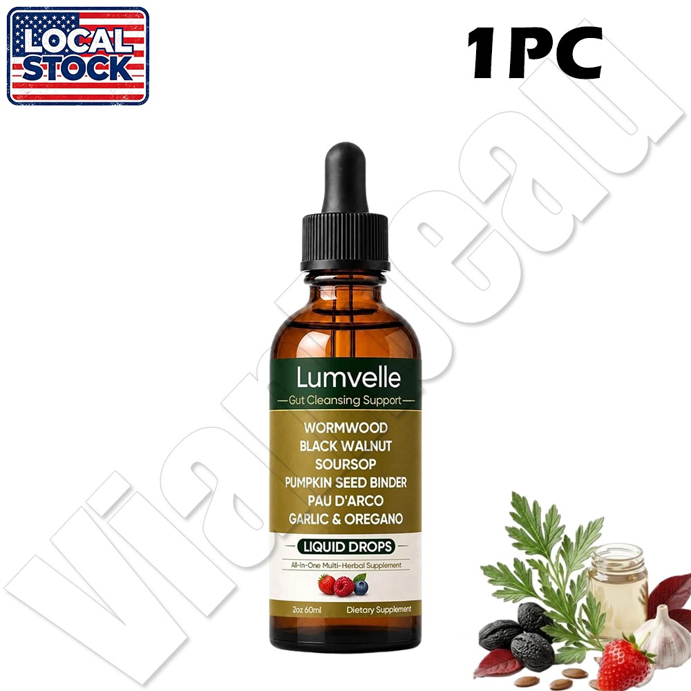 LUMVELLE Wild Harvested Wormwood Herbal Liquid Botanical Supplement Drops 60ml