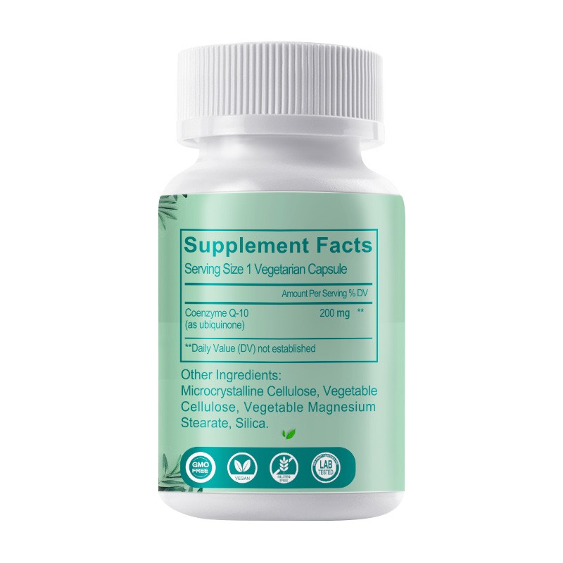 COQ 10 Coenzyme Q-10 200mg Heart Health Support, Pormotes Energy & Stamina
