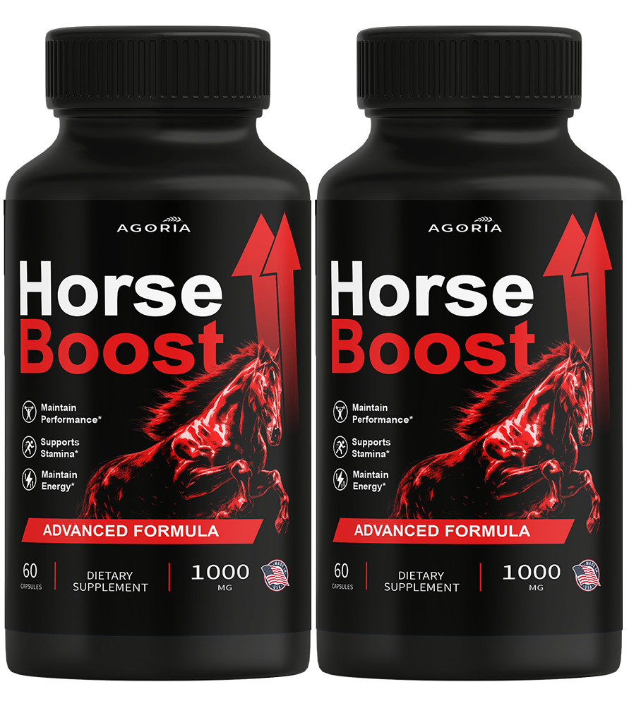 (2 Pack) Horse Boost Pills Male Health Support Formula HorseBoost 120 Capsules