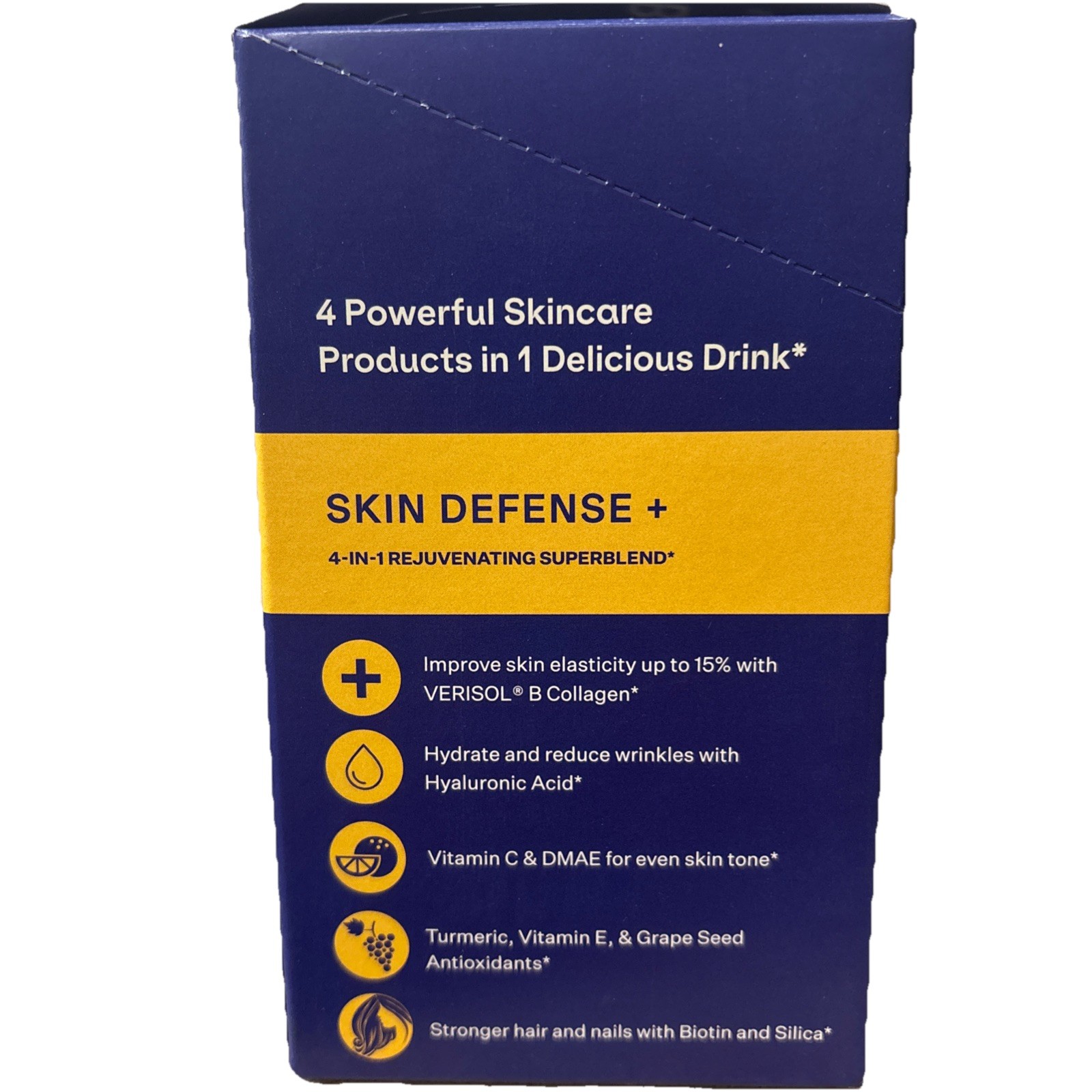 Blueshift Nutrition Skin Defense Plus Hibiscus Orange 10 Stick Packs BB 10/2026