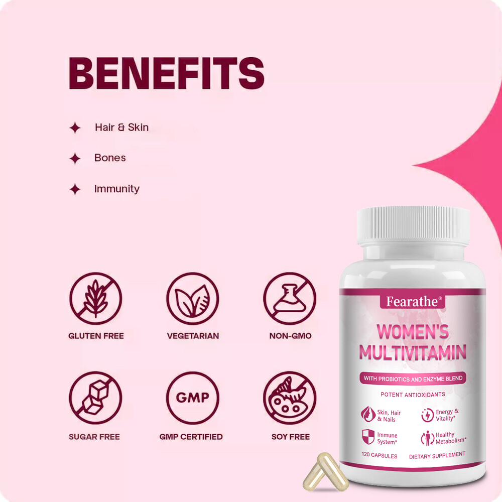 600mg Probiotic w/ Prebiotics Multi Fiber Blend Supplement For Women’s Daily US