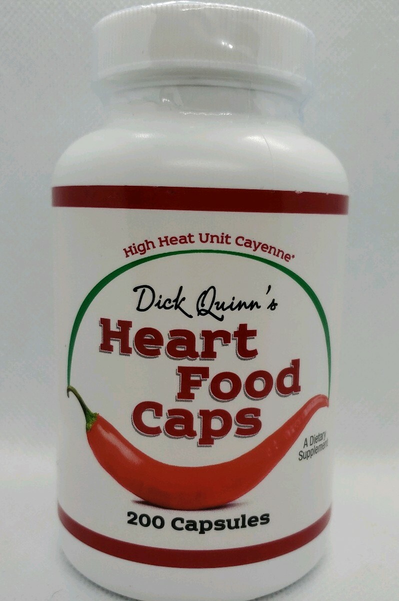 Dick Quinn’s Heart Food Caps High Heat Unit Cayenne 200 Capsules