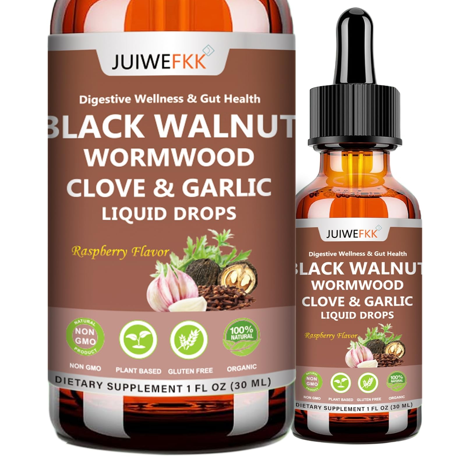 Wormwood Black Walnut Clove for Humans Tincture, Advanced 1 Fl Oz (Pack of 1)