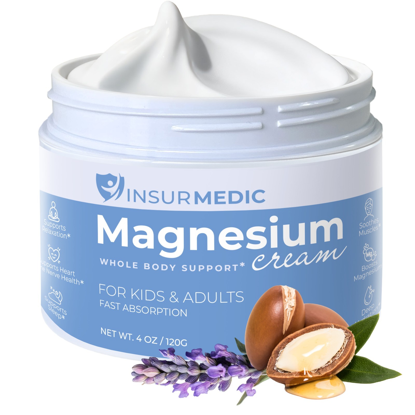 Magnesium Cream for Neuropathy – Nerve Muscle Cramps Body Pain