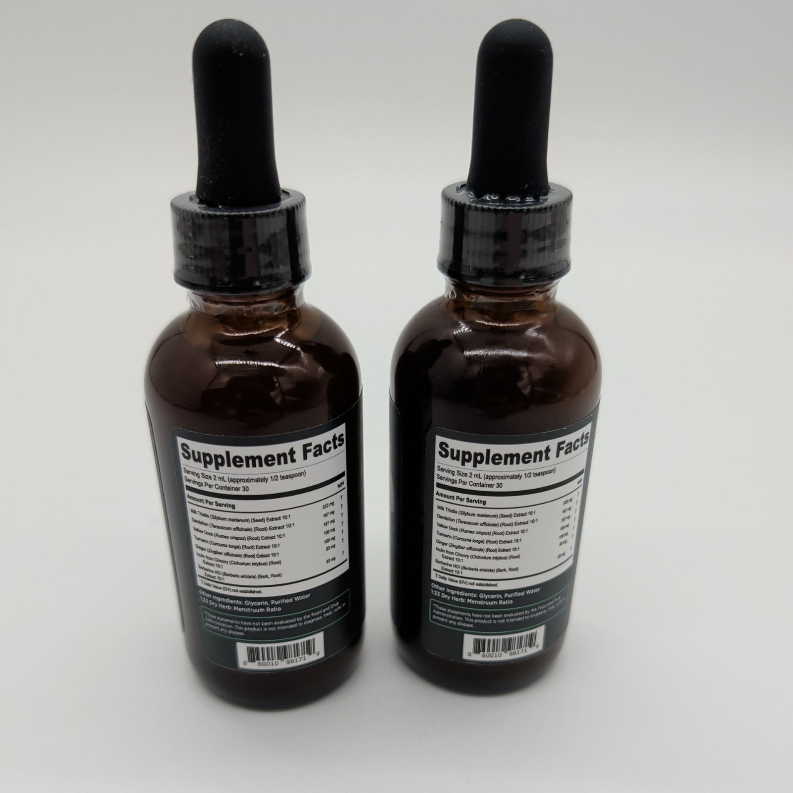 2 Bottles Super Liver Support with Milk Thistle All Natural Liver Cleanse Detox