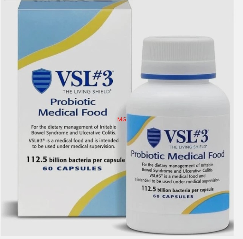 VSL#3 Probiotics 112.5B CFUs High-Potency Gut Support 60 Capsules Box fresh