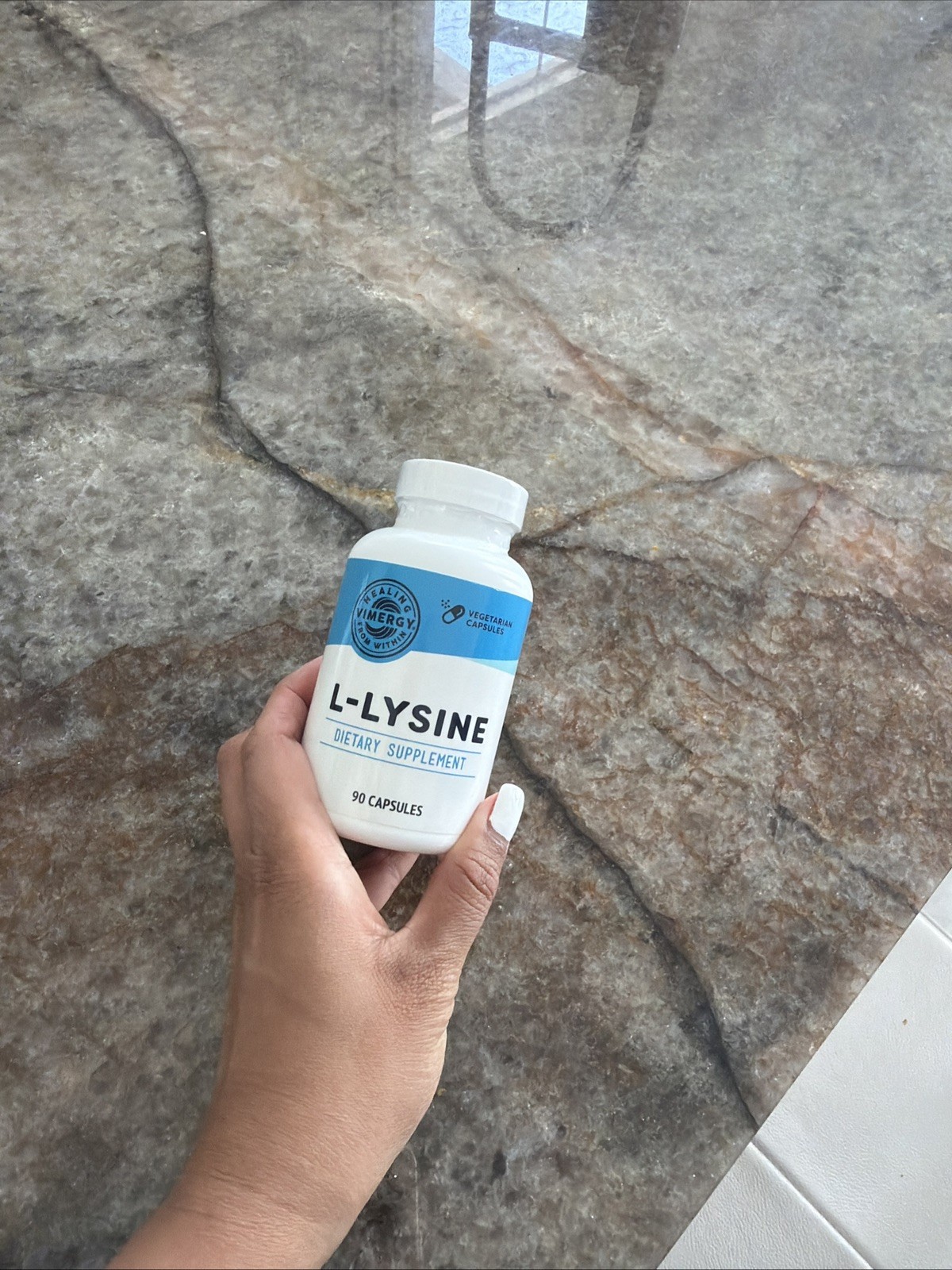 Vimergy L-Lysine – Promotes Healthy Skin Hair Nails & Joints 90 capsules