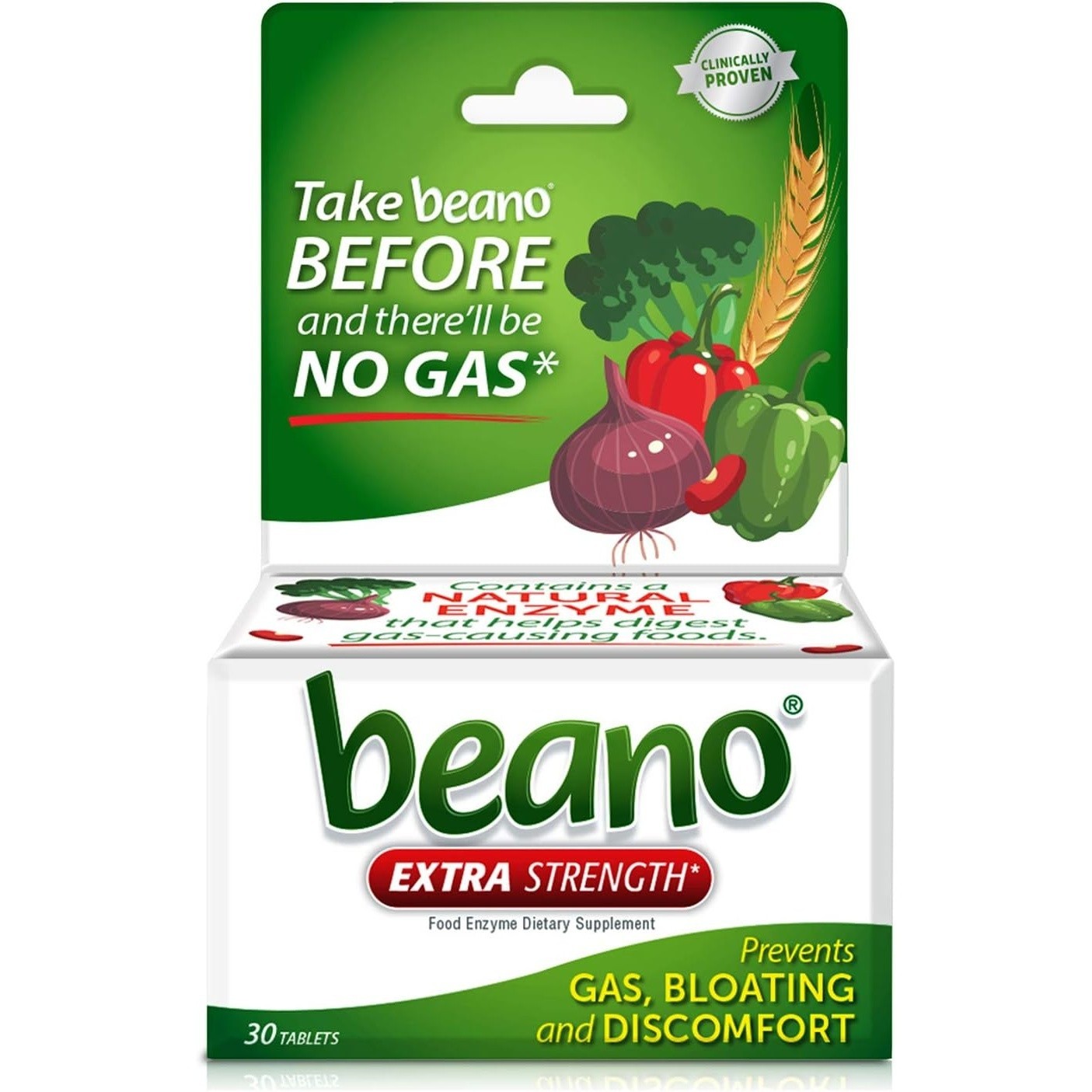 Ultra 800 Gas Prevention Food Enzyme Supplement 30 Tablets