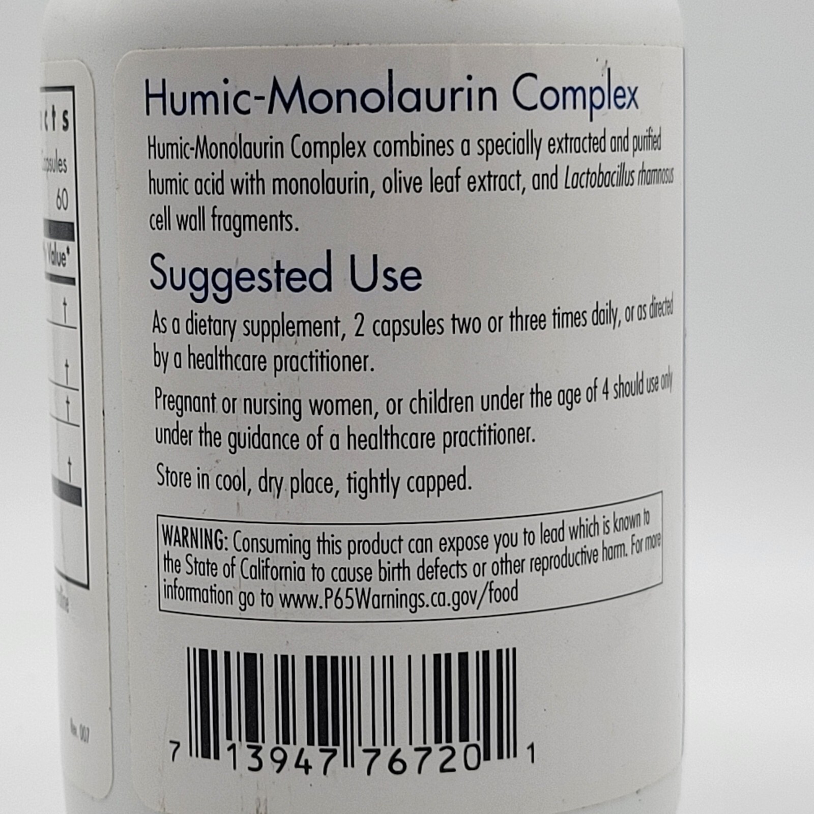 Allergy Research Group Humic-Monolaurin Complex 120 Capsules New Exp 2026