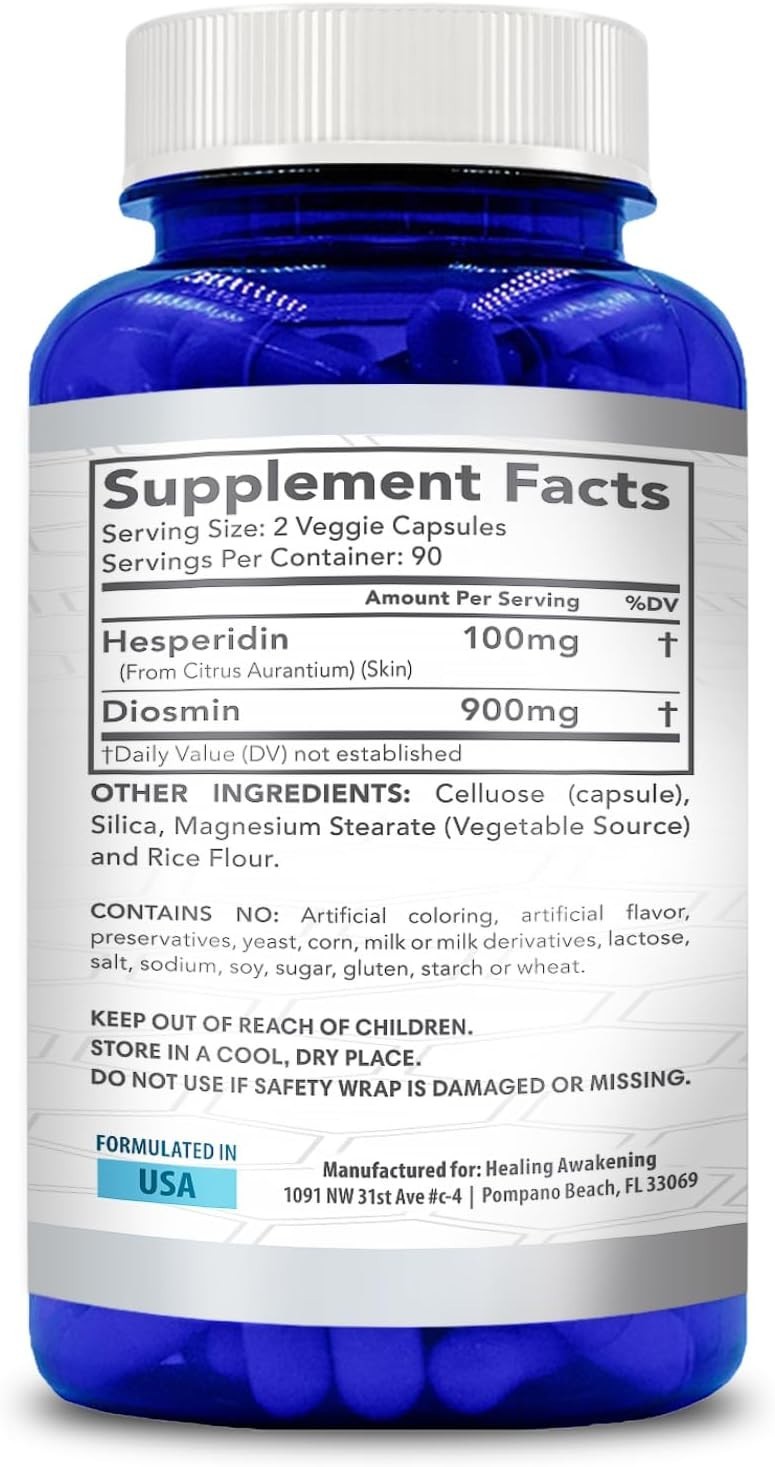 Hesperidin Plus 1000mg, 180 Capsules: Enhance Circulatory Health Naturally