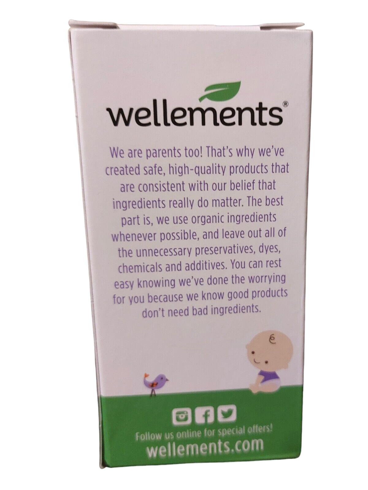 Wellements Newborn Organic Gripe Water Relieves Discomfort 4 fl oz BBD: 02/2026