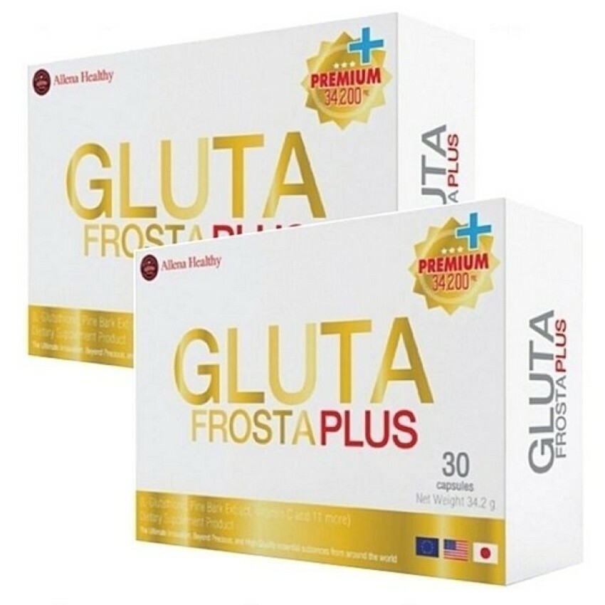 2X Gluta Frosta Plus Aura Whitening L-Glutatathione Reduce Dark Spots 30 Capsule