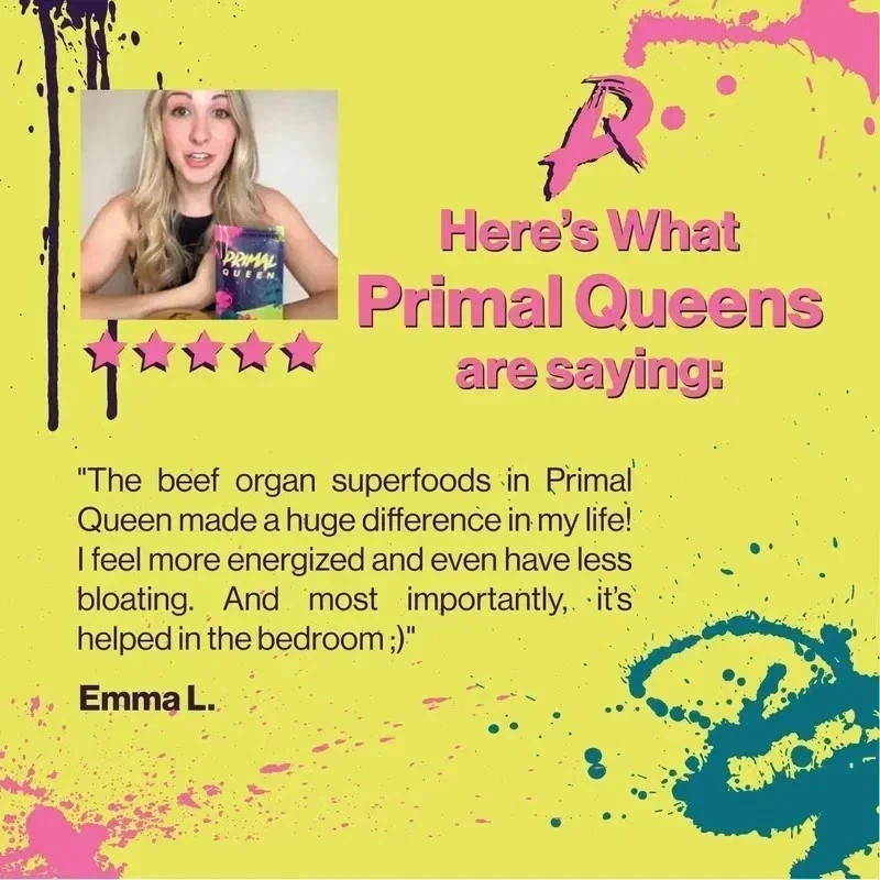 3PCS Primal Queen Supplement for Women 60 CountsBeef Organ Free Shipping !