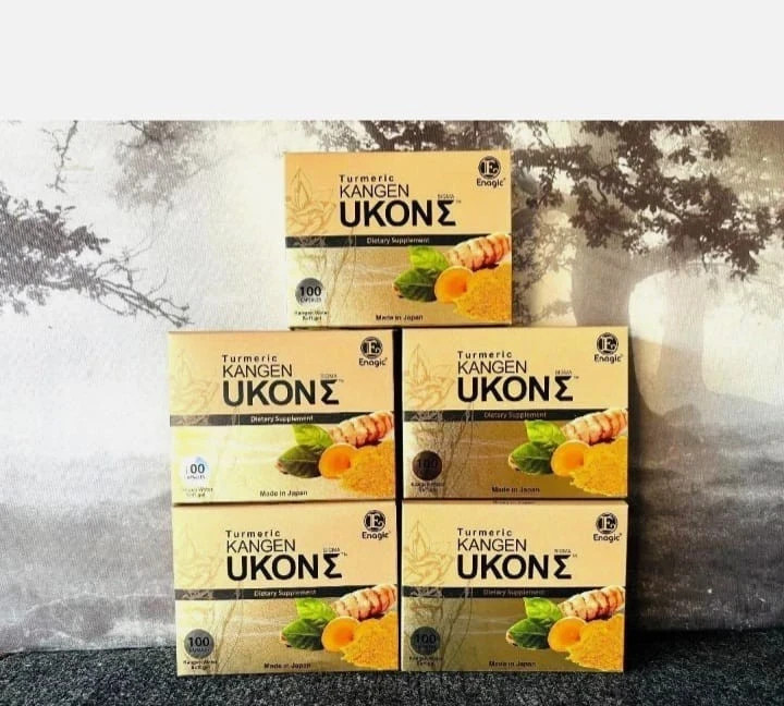 5 Boxes – Turmeric Kangen Ukon Turmeric ENAGIC 100 Vegan Softgels Exp 09/2028