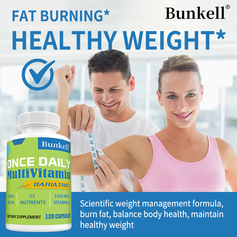 Once Daily Bariatric Multivitamin Capsule with 45 mg of Iron 30/60/120 Caps
