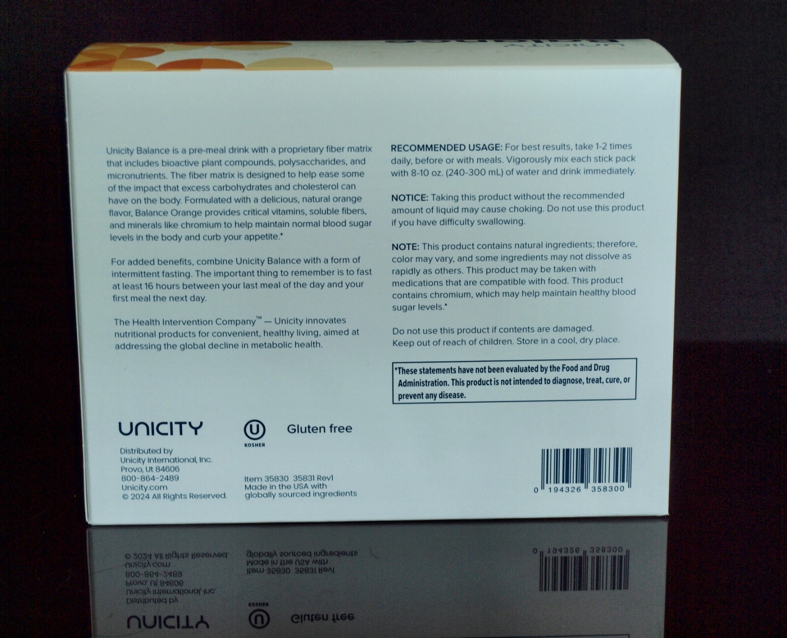 Unicity Feel Great – Balance or Unimate Orange Lemon 5/10/30 packs – Exp 07/2026