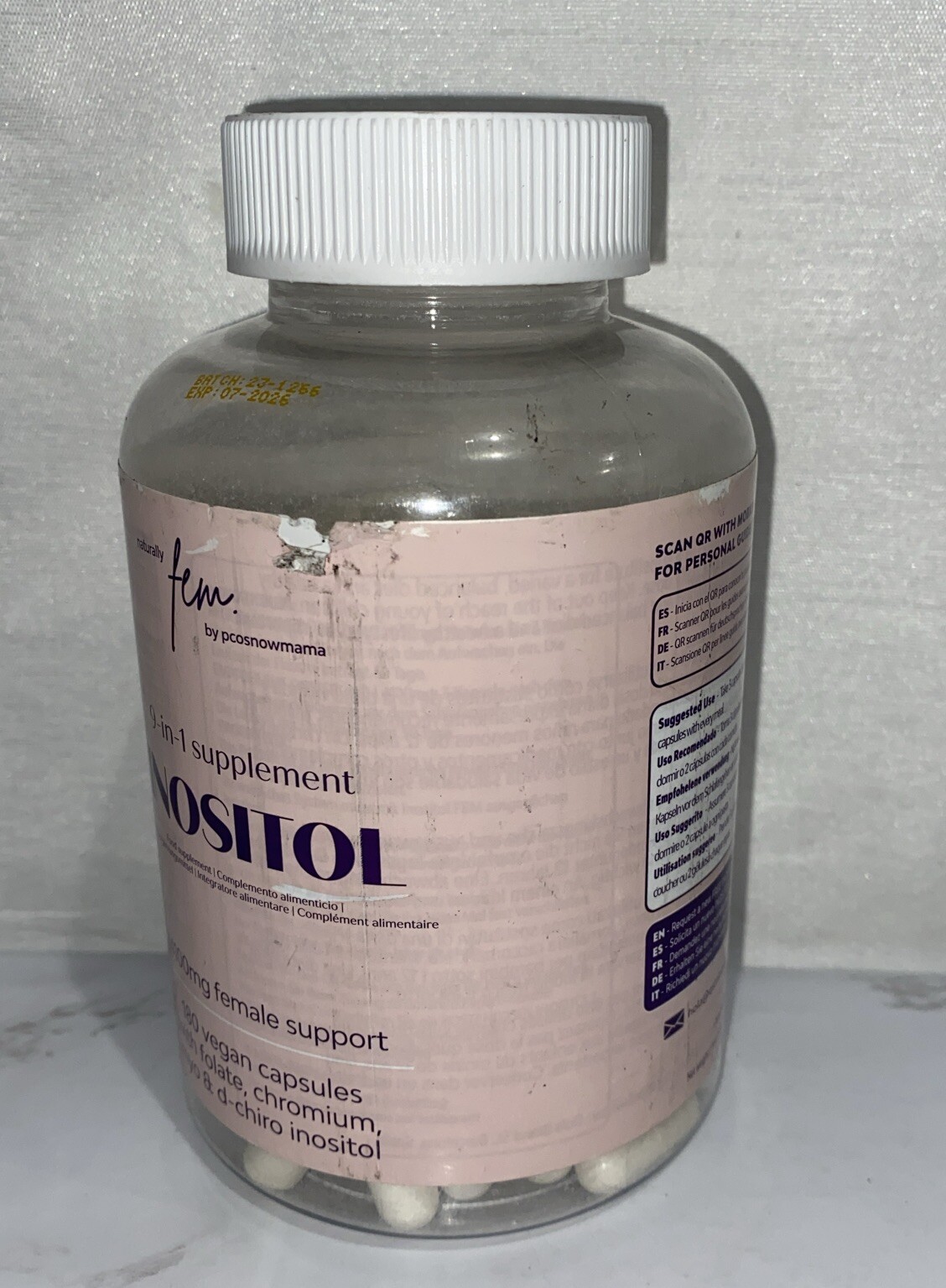 Inositol-Myo & D-Chiro 4100mg / 180 Capsules