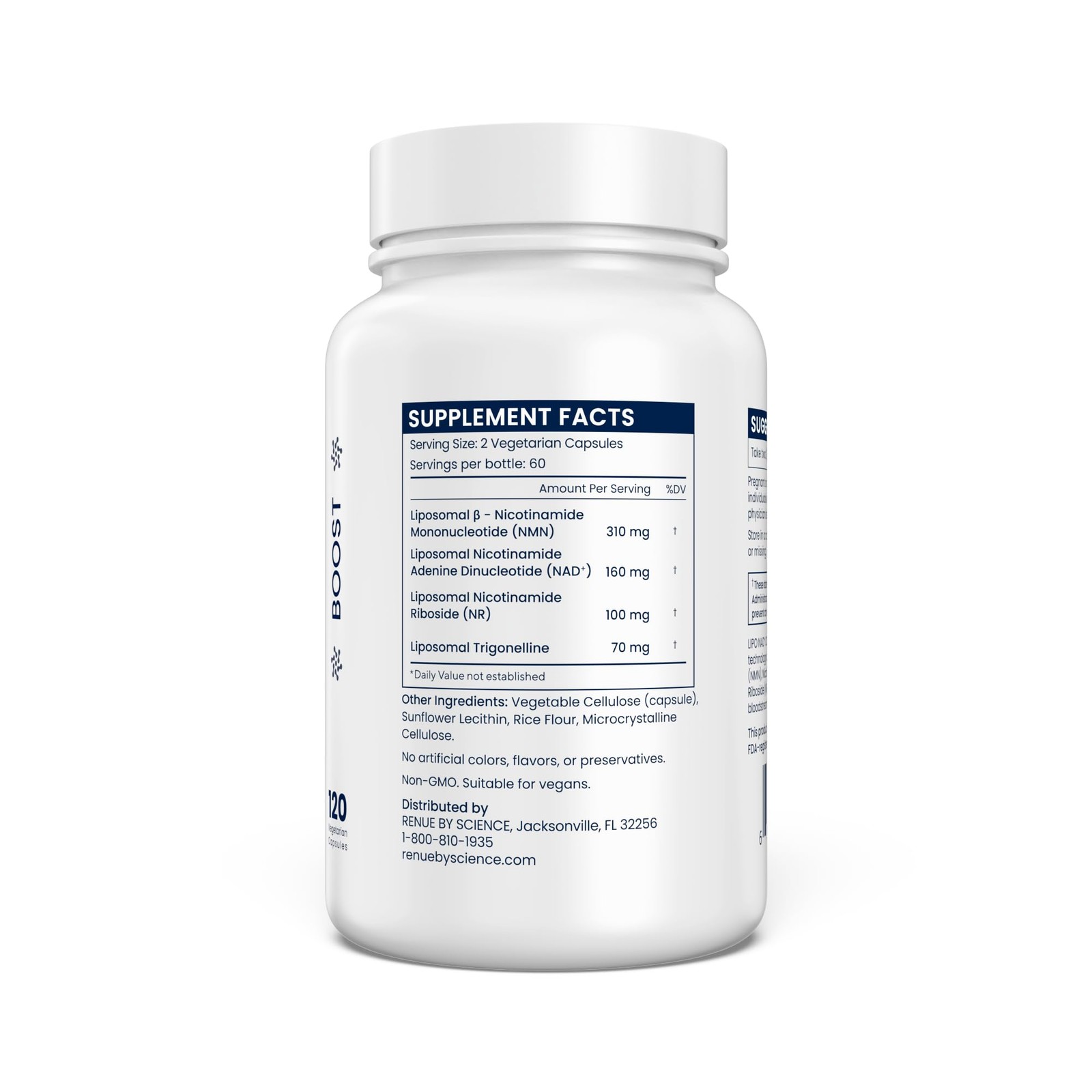 Renue By Science NAD+ Complete | 120 Liposomal NAD Supplement Capsules with N…