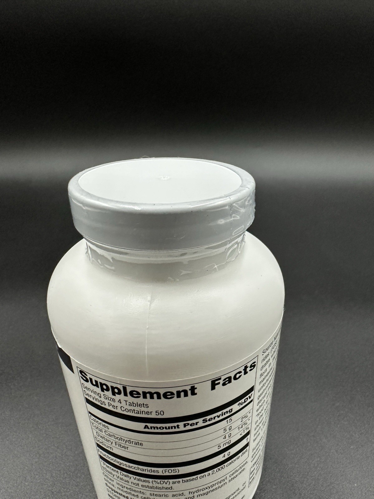Source Naturals FOS Fructooligosaccharides 1000 mg 200 Tablets – Expires 1/2029
