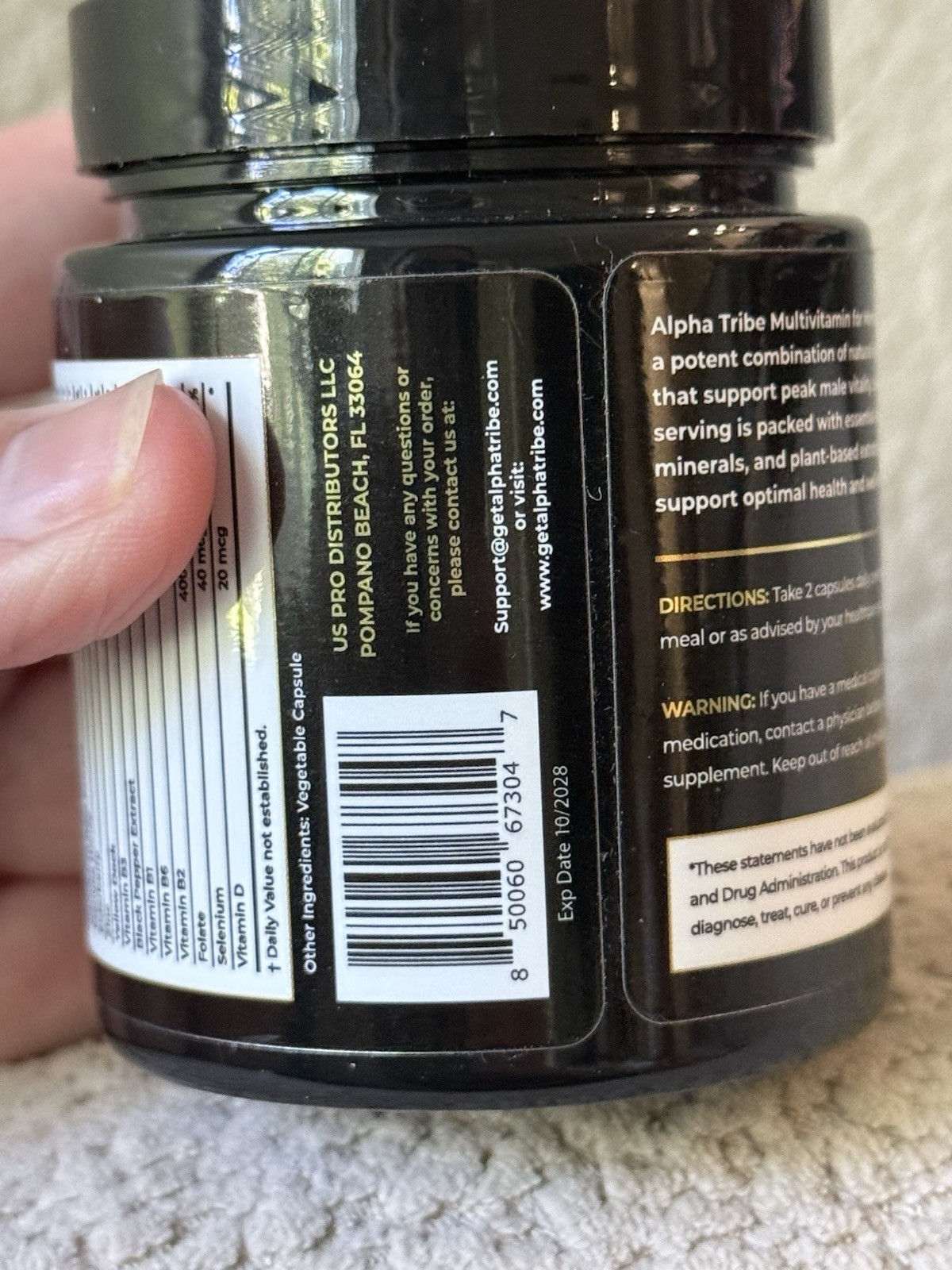 Alpha Tribe Multivitamin for Men with Seamoss Black Seed Oil Ashwagandha Burdock
