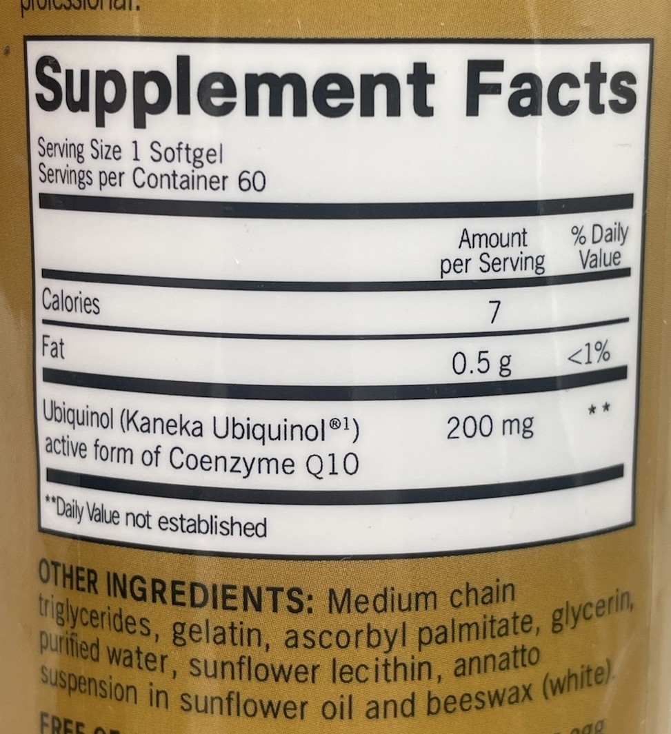 2 pack Qunol Ubiquinol CoQ10 (Gold Label) 200mg 60 softgels *SEALED* Exp 8/2026