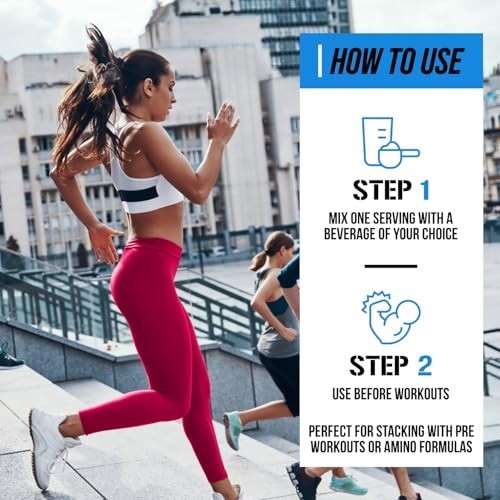 Nitric Oxide Booster Powder – L-Citrulline & L-Arginine 1000mg, 75 Servings, Ene
