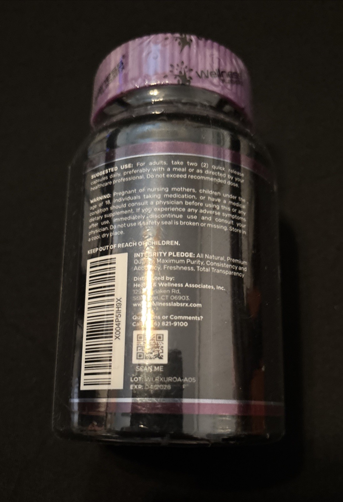 Wellness LabsRX Urolithin A Supplement 120 Veggie Capsules NIP.EXP : 4/28