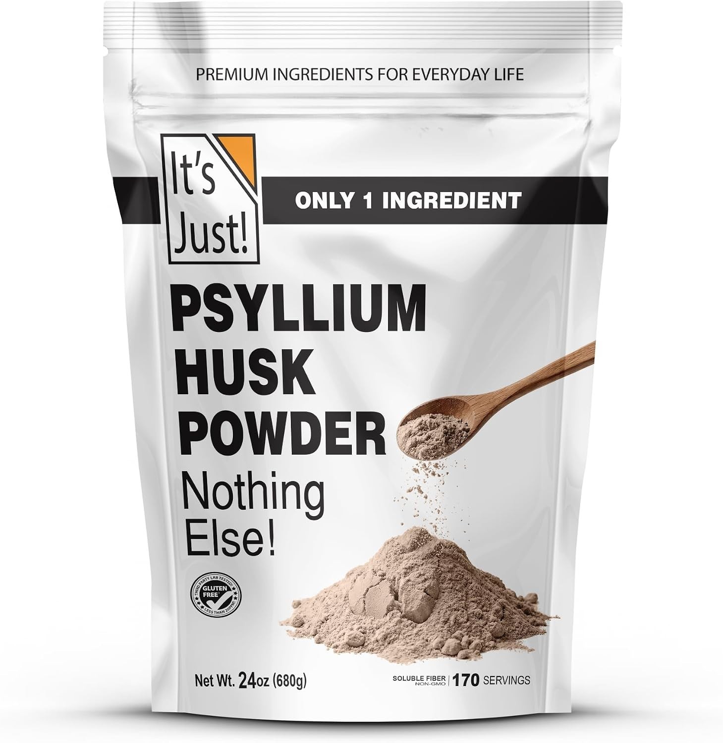 Psyllium Husk Powder – 24oz Easy Mixing Keto Fiber for Digestive Health