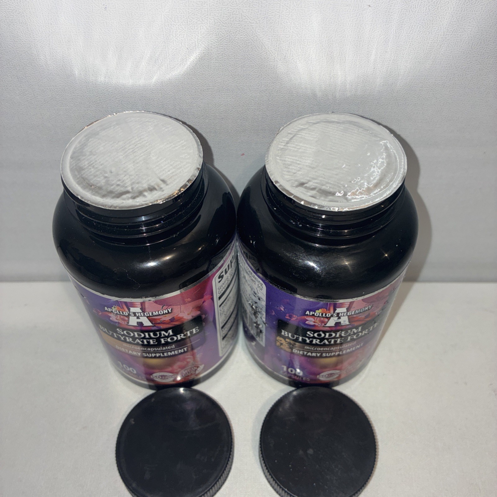 Lot Of 2- Sodium Butyrate Forte 400mg – 100 Vegan Caps Each/ Exp 07/2028/damaged