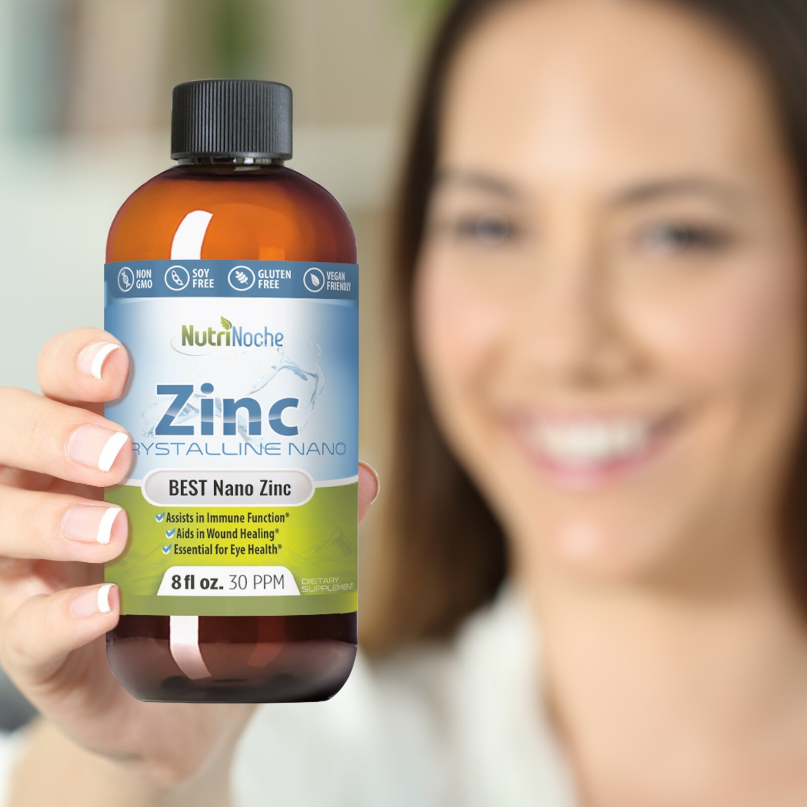 The BEST Colloidal Zinc Liquid – Colloidal Minerals – 32 oz Liquid Zinc Product
