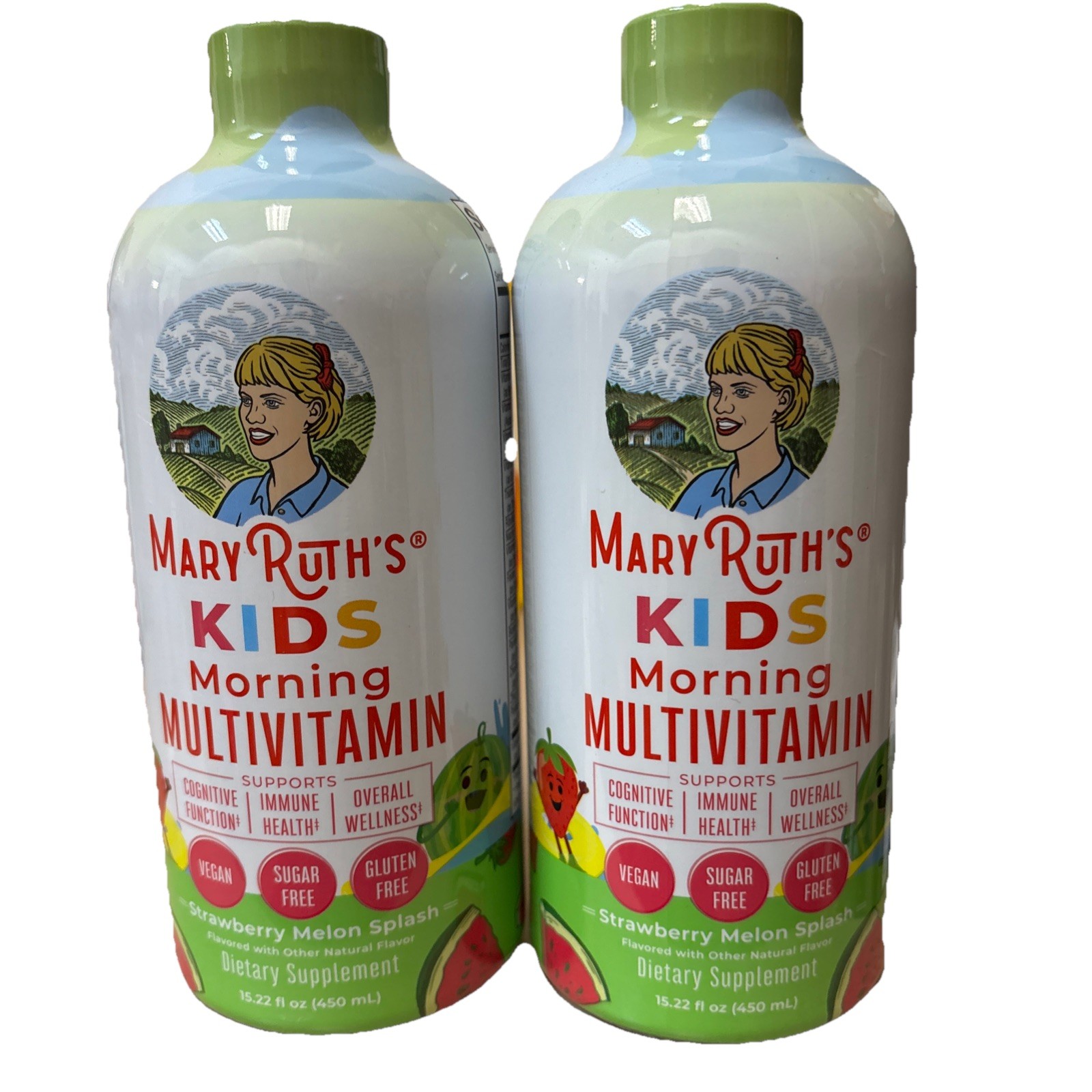 2pk MaryRuth’s Kids Liquid Multivitamin Strawberry Melon Splash 15.22oz EXP 3/27
