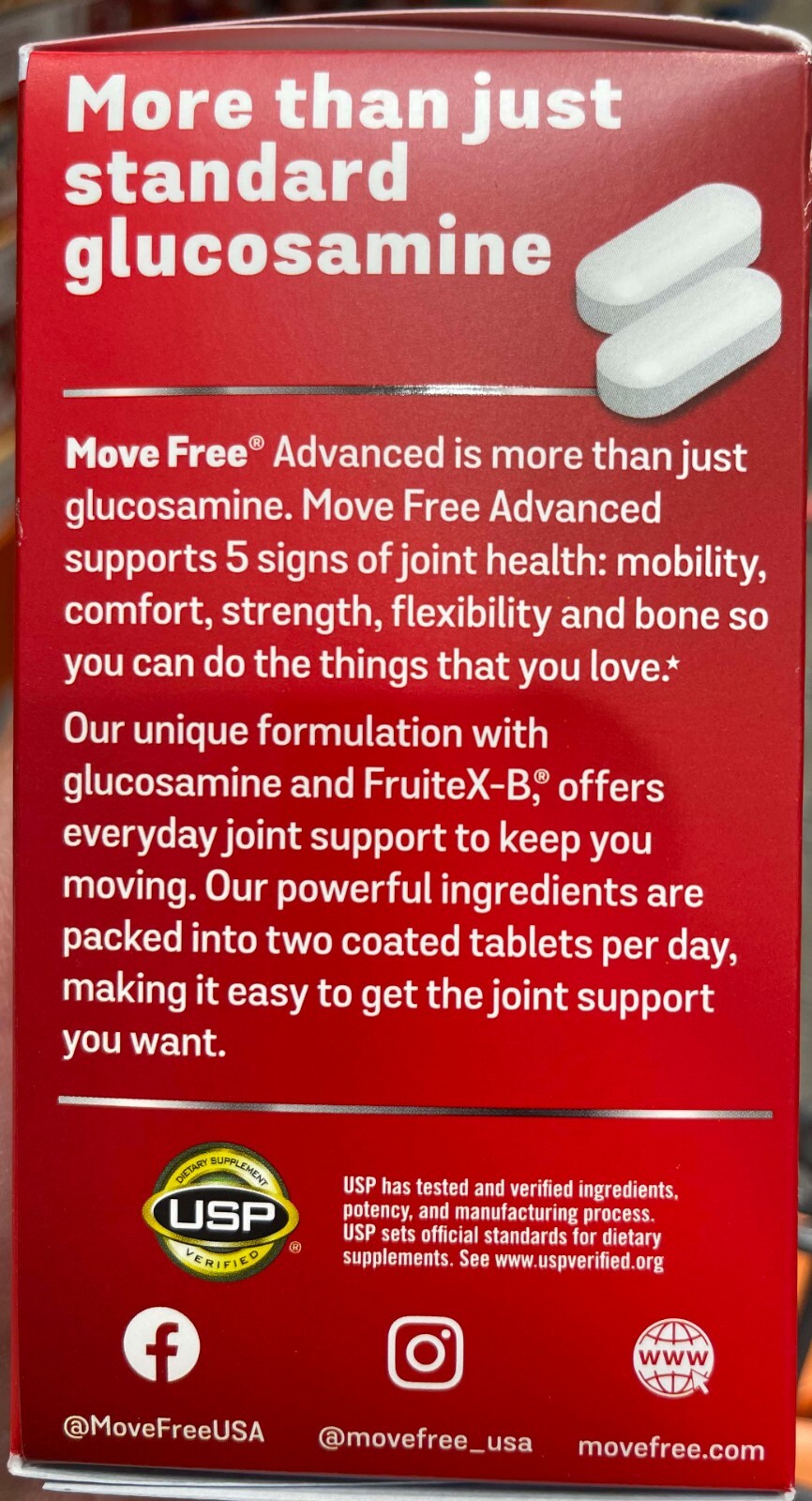 Schiff Move Free advanced Glucosamine + Chondroitin 200 tablets