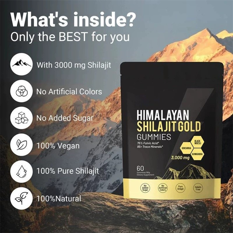 Gummies, Supplement, Micronutrient Shilajit Premium Himalayan New Shilajit 60