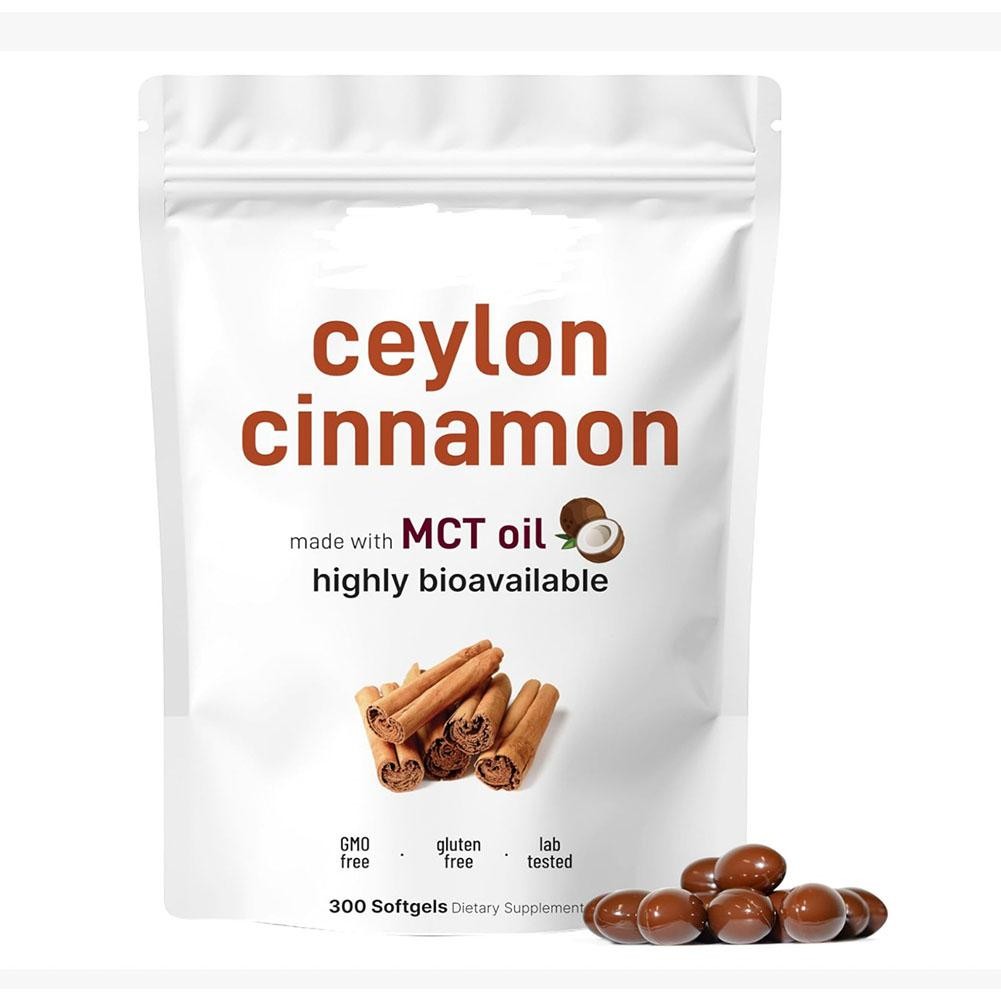 2PACK 7200Mg Equivalent |300Softgels with MCT Oil|HighlyBioavail Ceylon Cinnamon