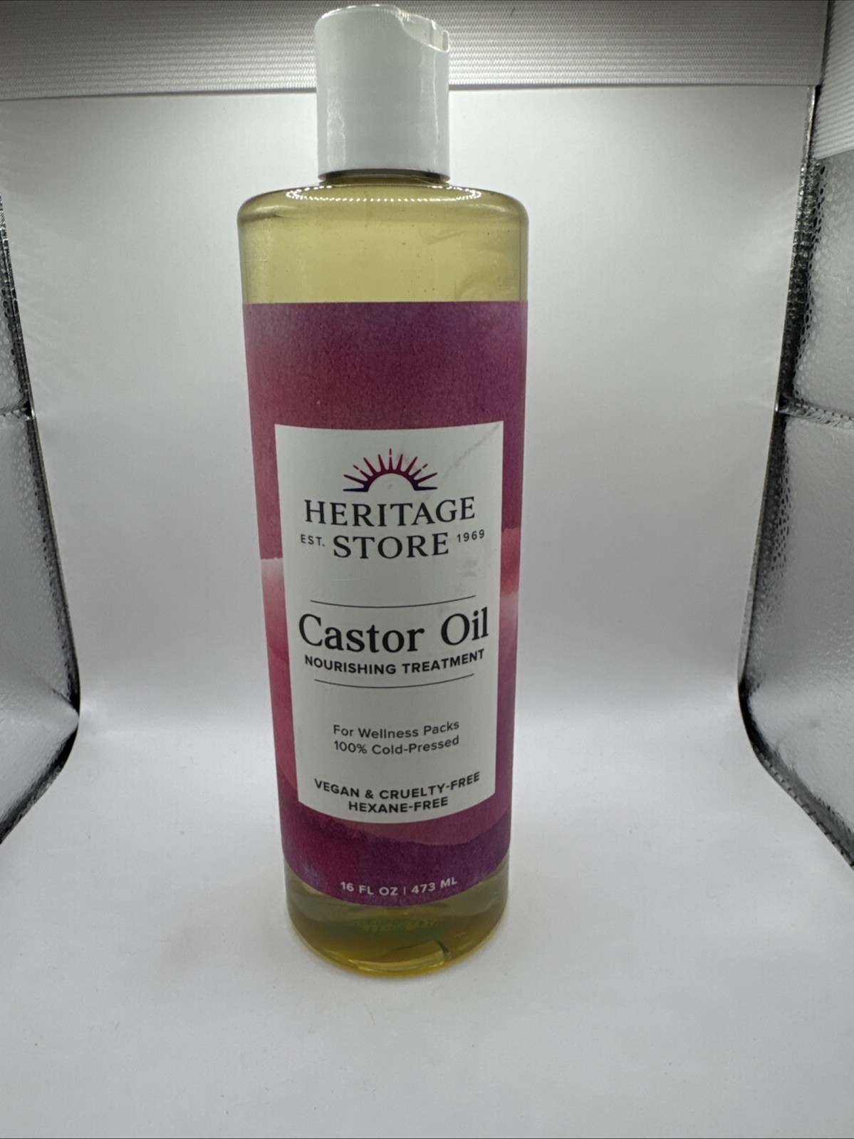 Castor Oil Cold Pressed 16 Fl Oz by Heritage Store